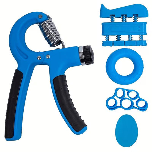 5PCS Grip Strength Trainer Kit – Adjustable Hand Gripper Set for Forearm Training