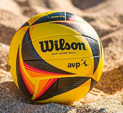 Beach Volleyball Tour Match Game Ball - Black/Yellow