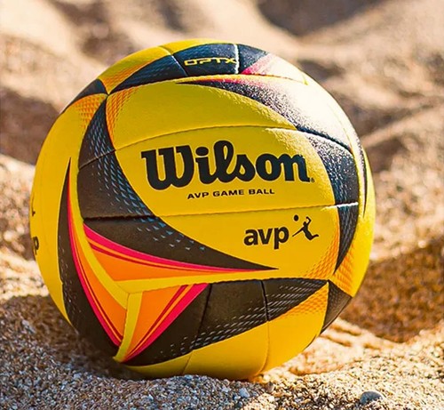 Beach Volleyball Tour Match Game Ball - Black/Yellow